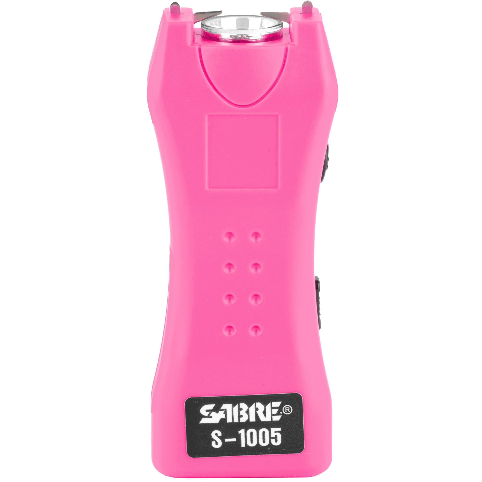 Sabre Dual Capacitor Stun Gun Pink 1.600 uC with LED Flashlight