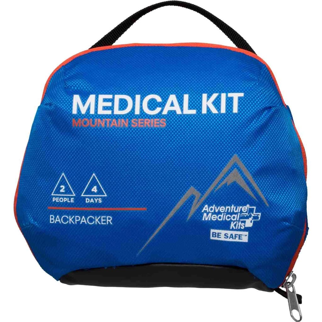 Adventure Medical Kits 01001003 Mountain Backpacker Medical Kit Treats Injuries/Illnesses Water Resistant Blue
