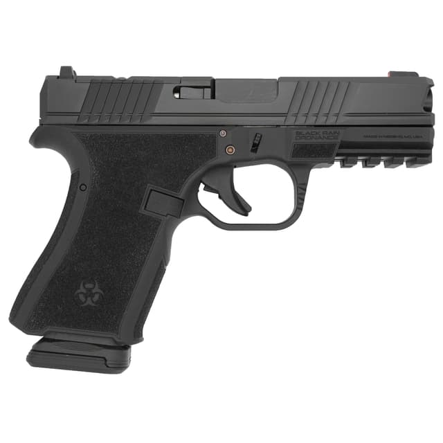 Black Rain Ordnance FL9MMBLK Compact Frame 9mm 15+1 4" Stainless Steel Slide