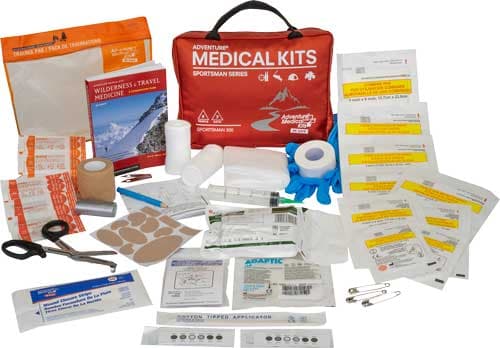 Adventure Medical Kits 01050300 Sportsman 300 Medical Kit Treats Injuries/Illnesses Waterproof Red