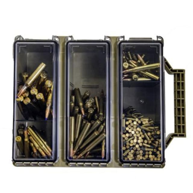 Berry's 33805 Tri-Can Triple Ammo Can Tan Plastic