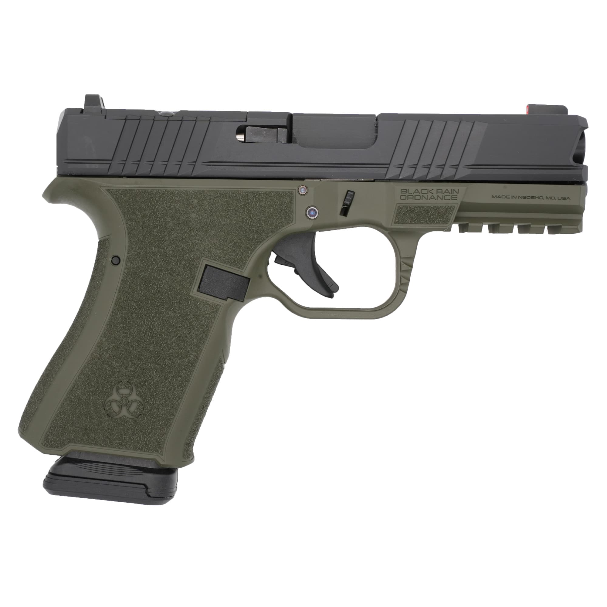 Black Rain Ordnance FL9MMODBLK Compact Frame 9mm 15+1 4" Stainless Steel Slide