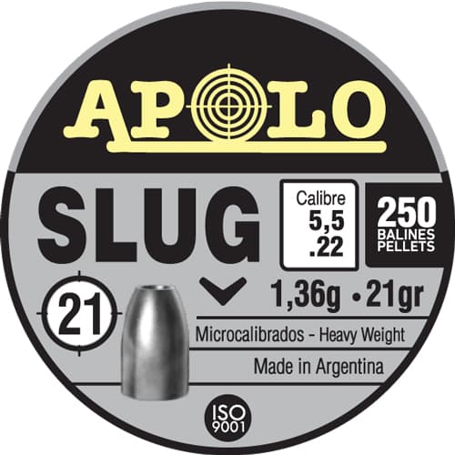 Hatsan Apolo Slug Air Rifle Pellets 22 Cal 21 gr 250/ct