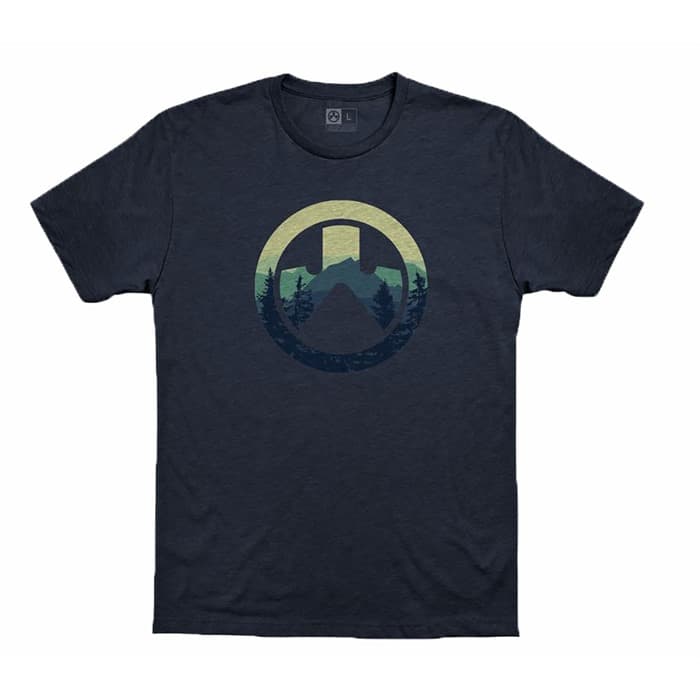 CASCADE ICON LOGO CVC T-SHIRT NAVY HEATHER MEDIUM