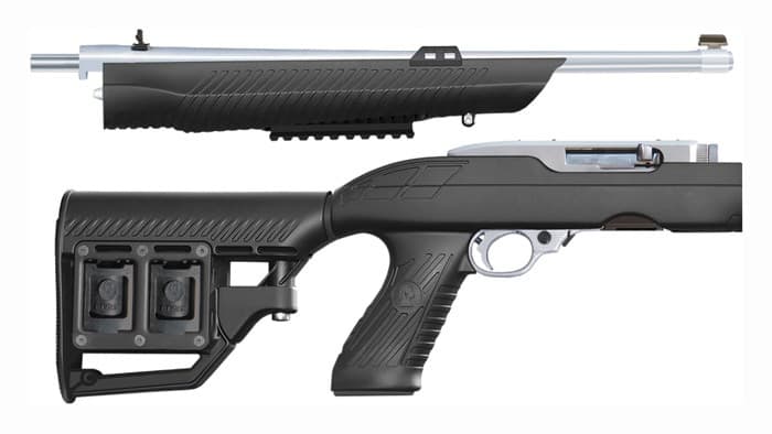 Adaptive Tactical RM-4 Stock Ruger 10/22 Take Down with storage and rail