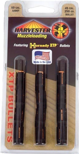 Harvester Muzzleloading Hornady XTP MAG Bullets 50 Cal. Sabot 250 gr .452 Hornady XTP Bullet 12/pk