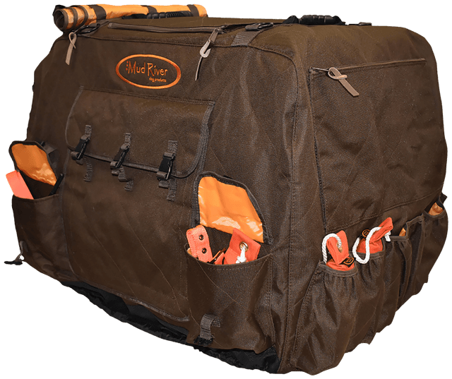 Mud River MRM1556 Dixie Insulated Kennel Cover Brown Polyester L-Extended 37" x 26" x 28.5"