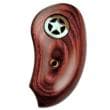 Bond Arms Extended Rosewood Silver Star Grip for Hand Cannons