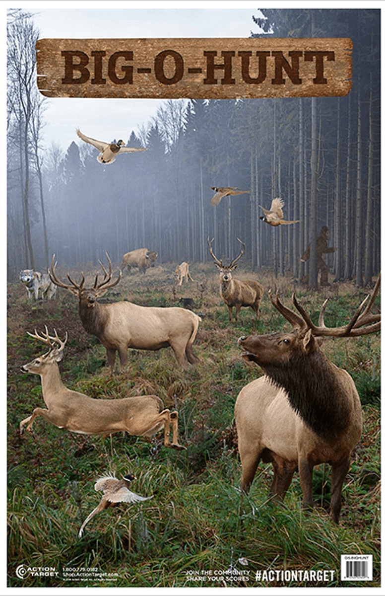 Action Target GSBIGHUNT100 Entertainment Animals Paper Hanging 23" x 35" 100 Per Box