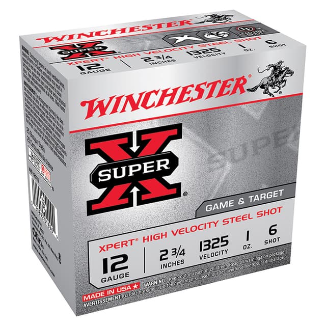 Winchester SuperX 12 Gauge High Velocity Lead Free #6 1 Ounce 25 Rounds
