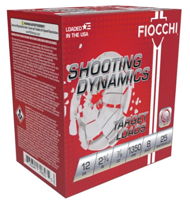 Fiocchi Shooting Dynamics 12 Gauge Shot 7/8 Ounce #8 250 Rounds