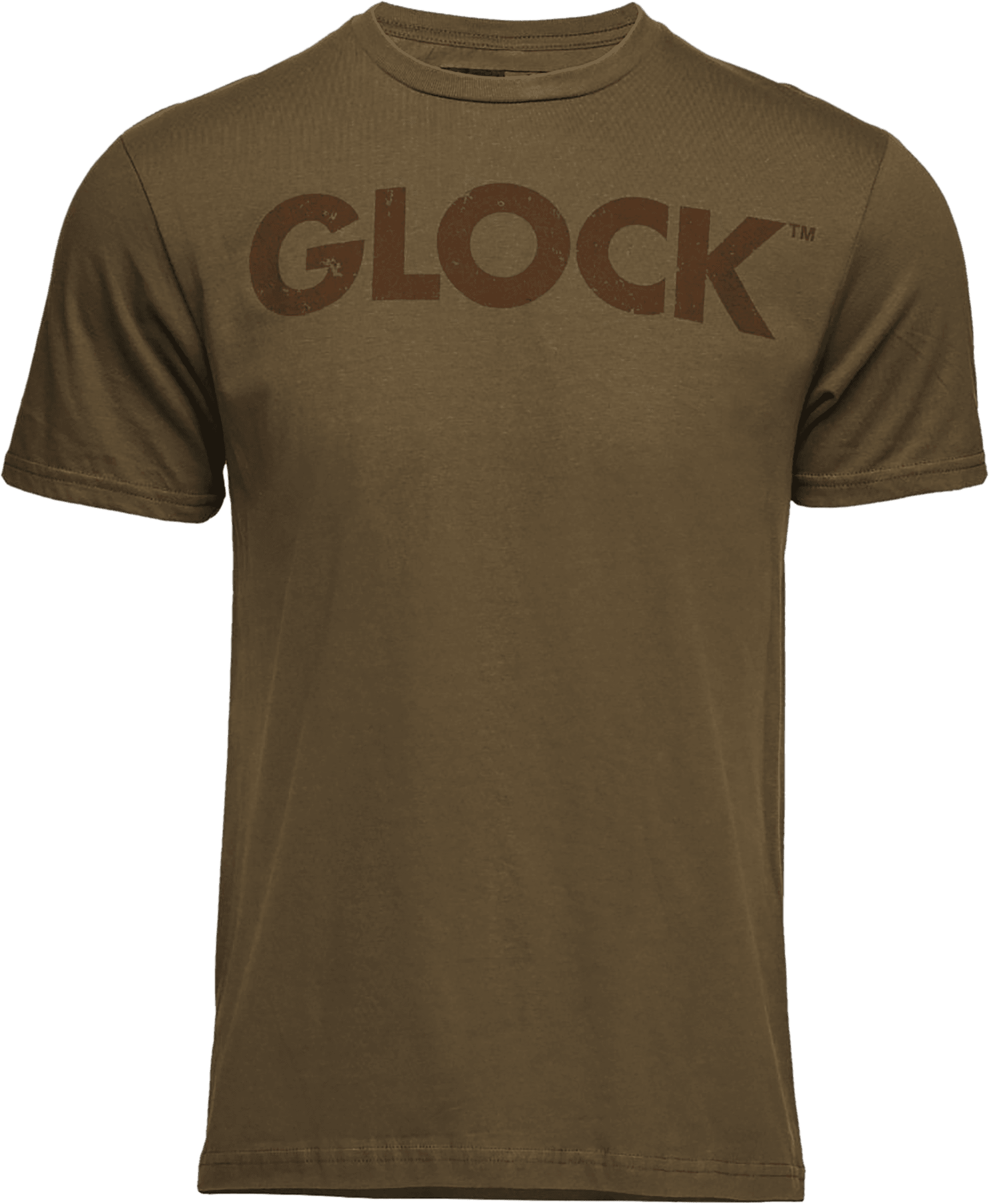 Glock AP96202 Caliber Tee Coyote Ringspun Cotton Short Sleeve Large
