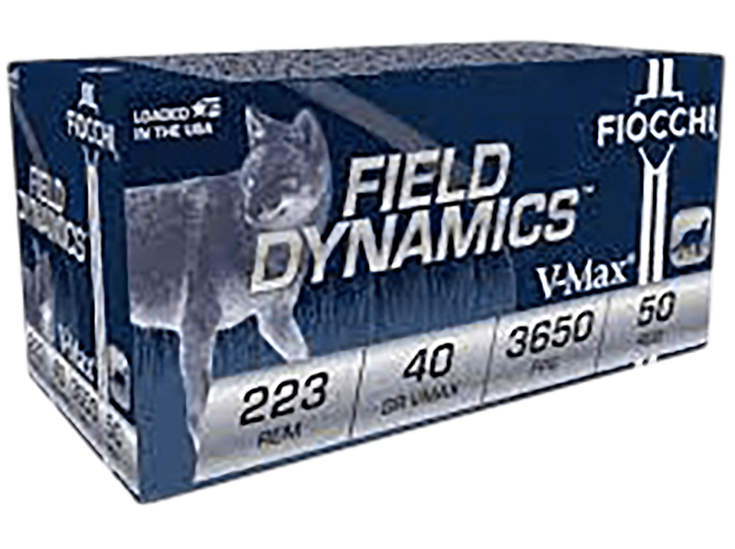 Fiocchi Field Dynamics 223 Remington Hornady V Max 40 Grain 50 Rounds