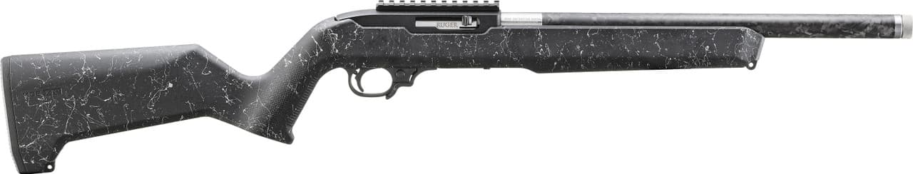 Ruger 10 22 Magpul X22 22 Long Rifle 16.1 in 10 Round White Speckle Black