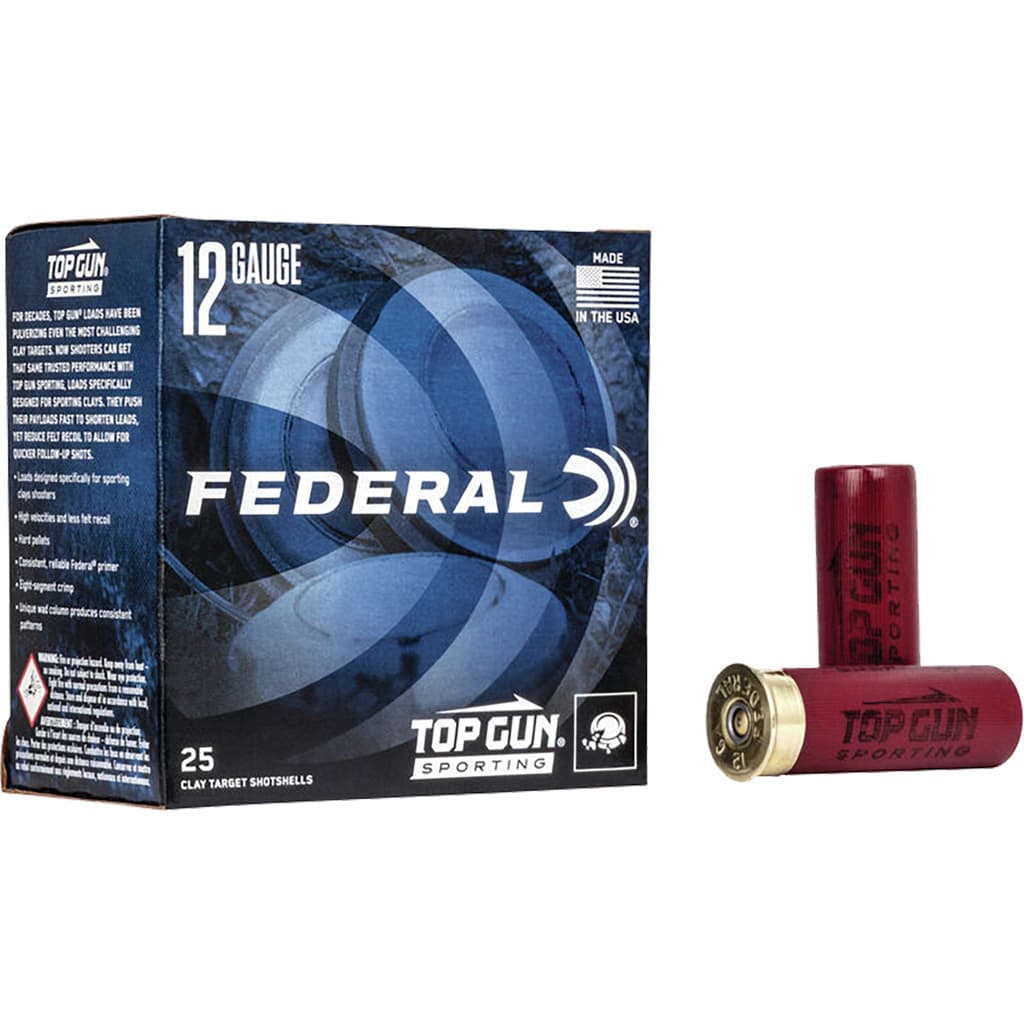 Federal Top Gun Sporting 12 Gauge Lead Shot 1 oz 25 Rounds