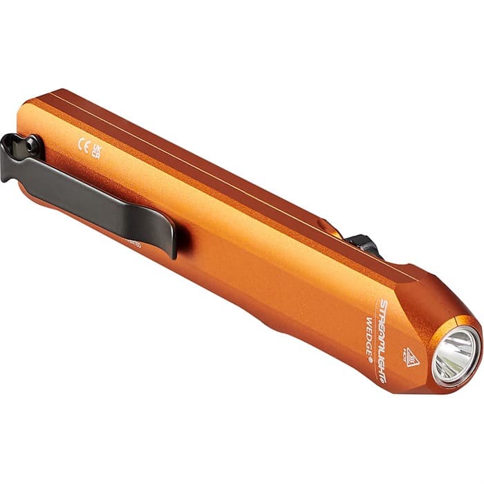Streamlight Wedge 1000 Lumens USB C Rechargeable Flashlight Orange IPX7 Compact EDC