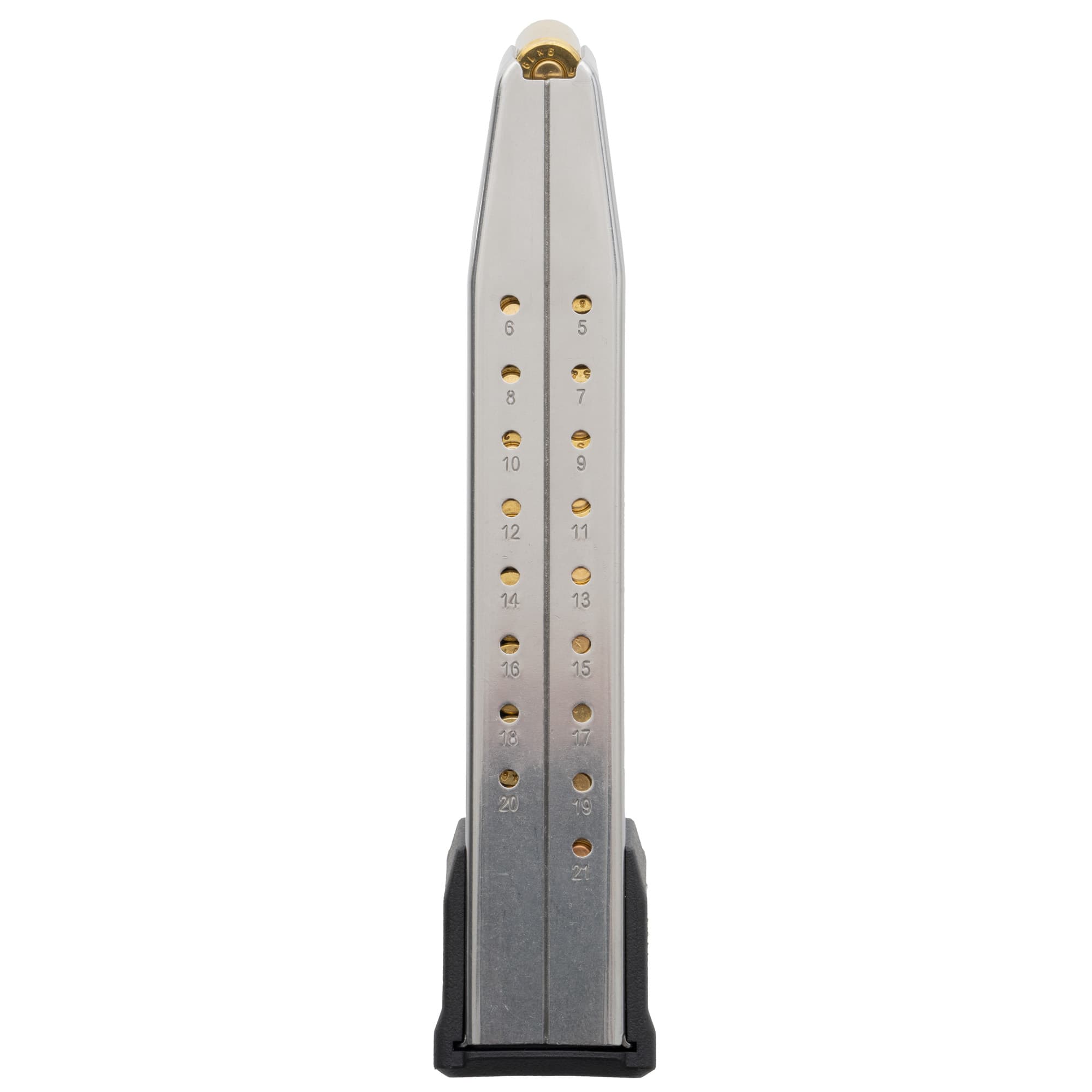 Magpul AMAG 21rd 9mm Magazine Fits Sig P320 Stainless Steel Polymer Silver