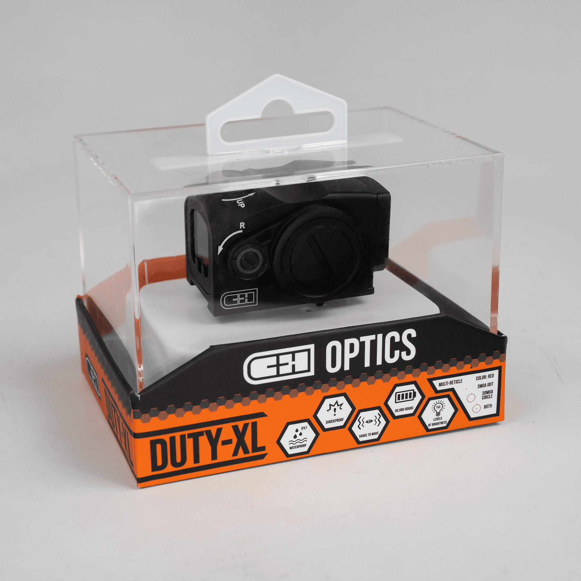 C&H Precision Duty Xl Optic Red Multi-Reticle 10 Brightness Picatinny Compatible