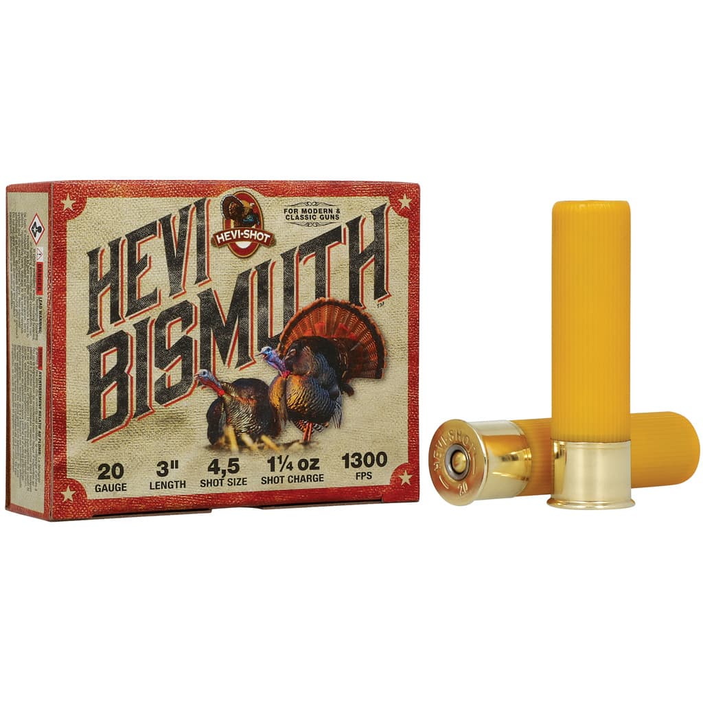 Hevi-Shot Hevi Bismuth Turkey Load 20 ga. 3 in. 1 1/4 oz. 4 & 5 Shot 5 rd.