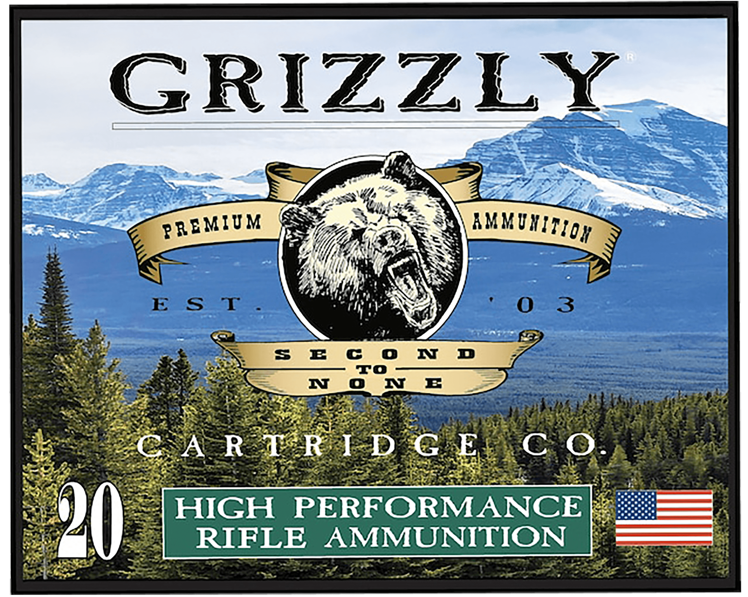 Grizzly Ammo GC45/70+P10 45-70Gov+P 525gr Full Metal Jacket Flat Point 20 Per Box/10 Case