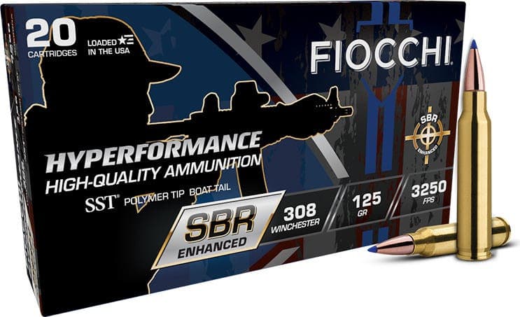 Fiocchi Hyperformance SBR Enhanced Rifle Ammo 308 Win. 125 gr. SST 20 rd.