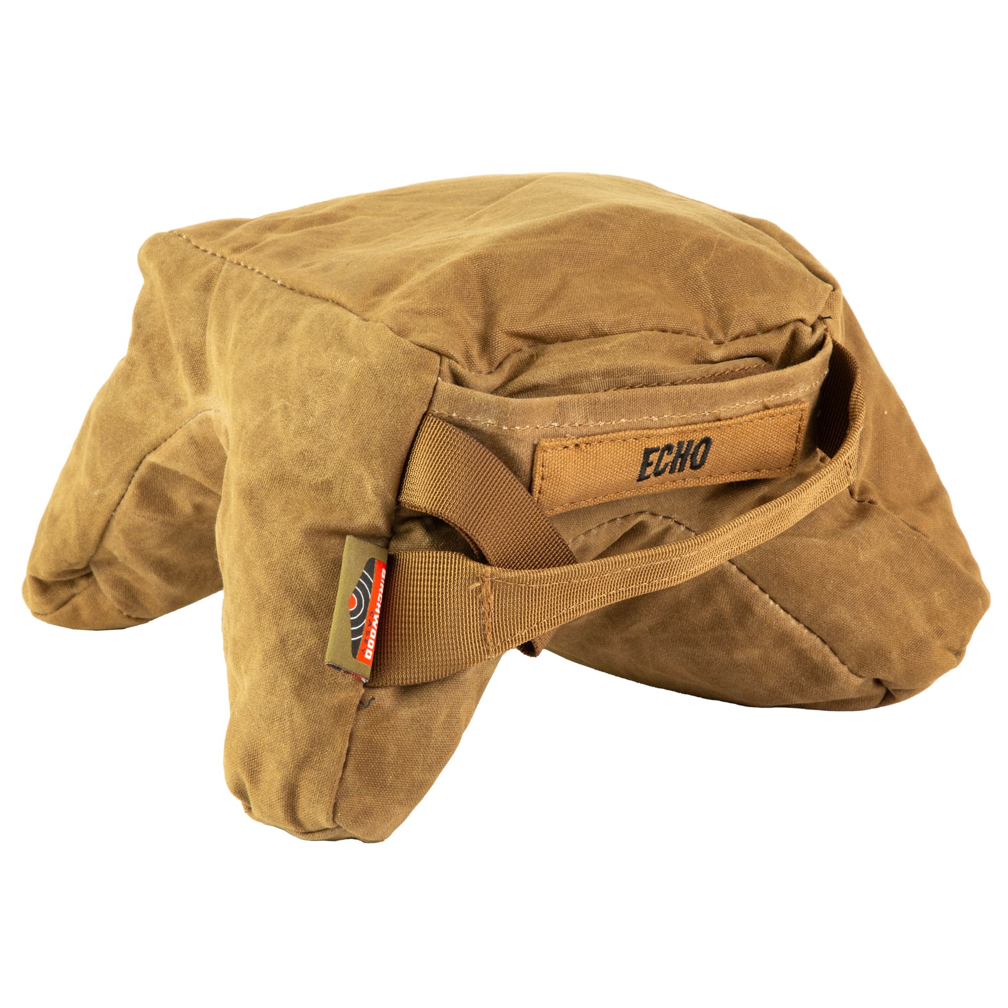 Birchwood Casey BC-BAG-SSEU Steady-Shot Echo Bag Heavyweight Prefilled Tan Wax Canvas Front and Rear Bag
