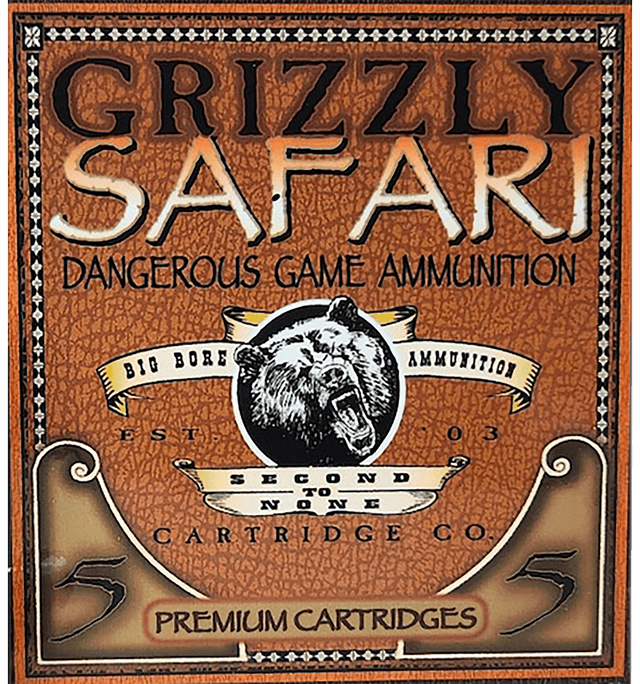 Grizzly Ammo GC5/416NE2 500-416NitroExpress 400gr Solid Brass 5 Per Box/10 Case