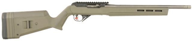 True Precision Inc TP1022GRNBLSSA TP/22 22 LR 16" Match Grade Barrel, Picatinny Rail Aluminum Receiver, M-LOK Forend, Magpul Hunter X-22 Polymer Stock