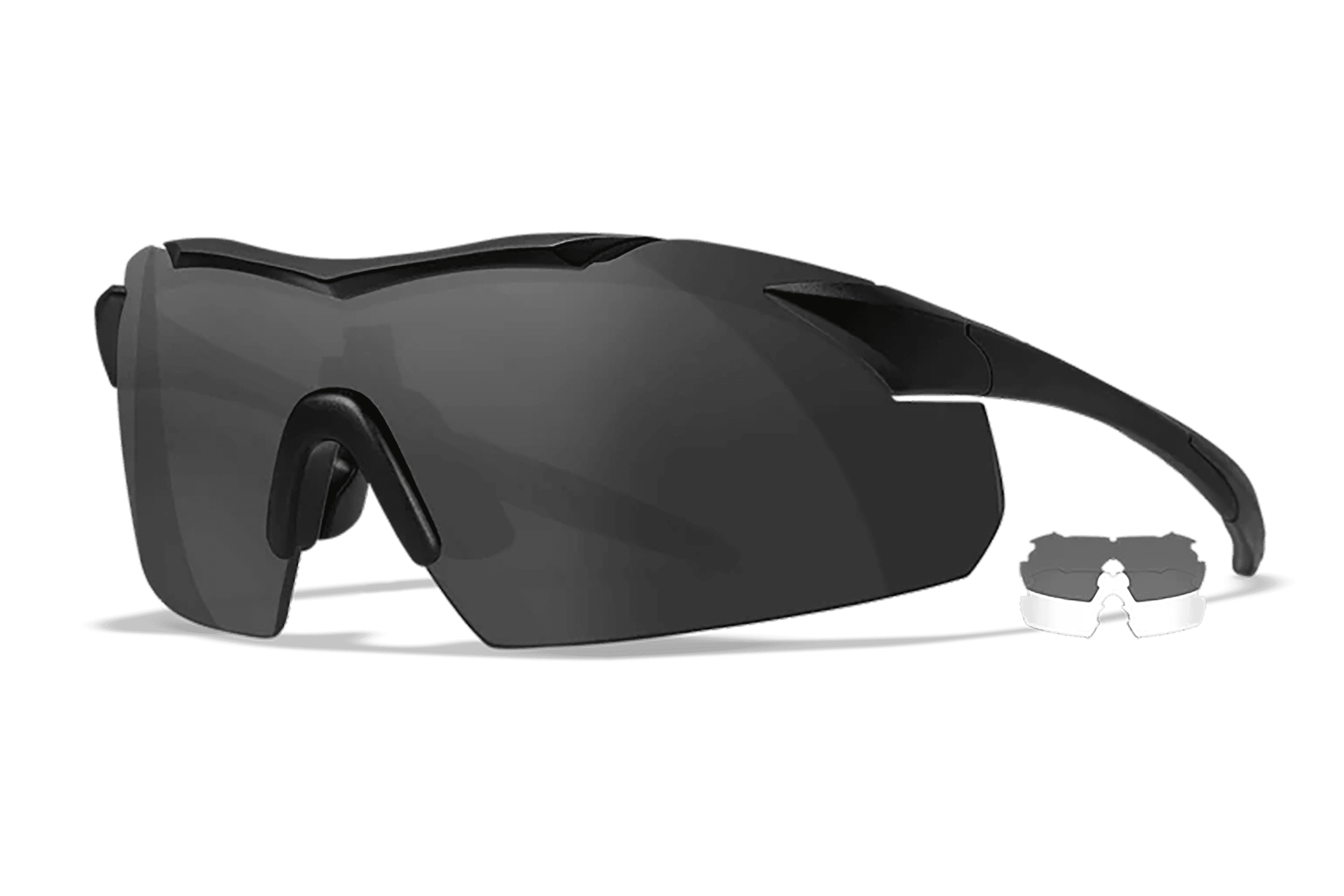 Wiley X 3501 Vapor Smoke Gray/Clear Lens Polycarbonate Matte Black Frame