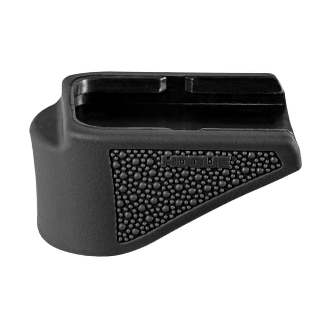 Hogue 18620 Extension Base Pad Fits Glock 26 Compatible w/ 10rd Magazine Black Overmolded Rubber