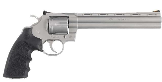 Colt Python 357 Magnum 8 inch 6 Round Matte Stainless Hogue Grip