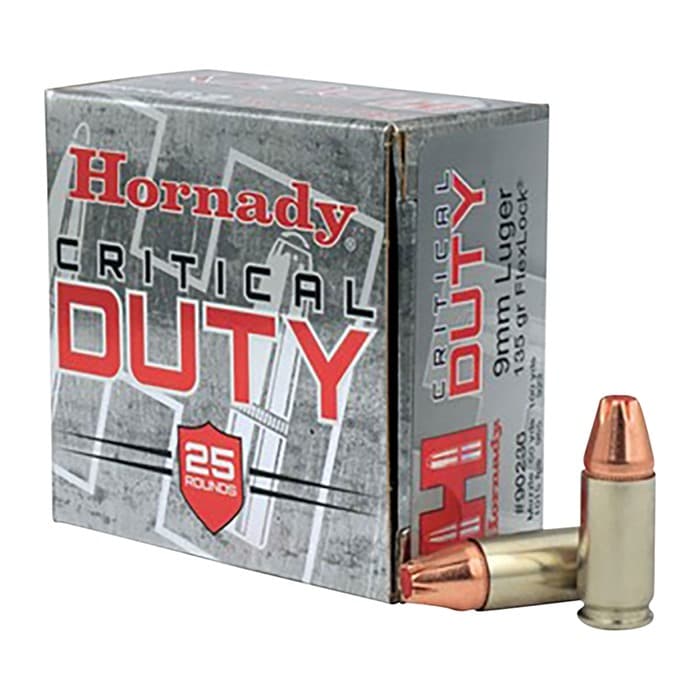 Hornady Critical Duty 9mm 135gr FlexLock 250ct Case