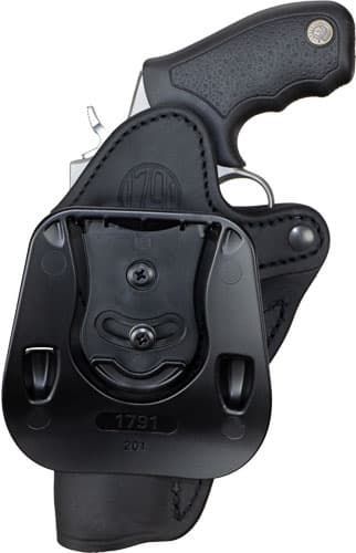 1791 Gunleather PDHR2SBLR RVH2 OWB Stealth Black Leather Paddle Fits Ruger GP100 Right Hand
