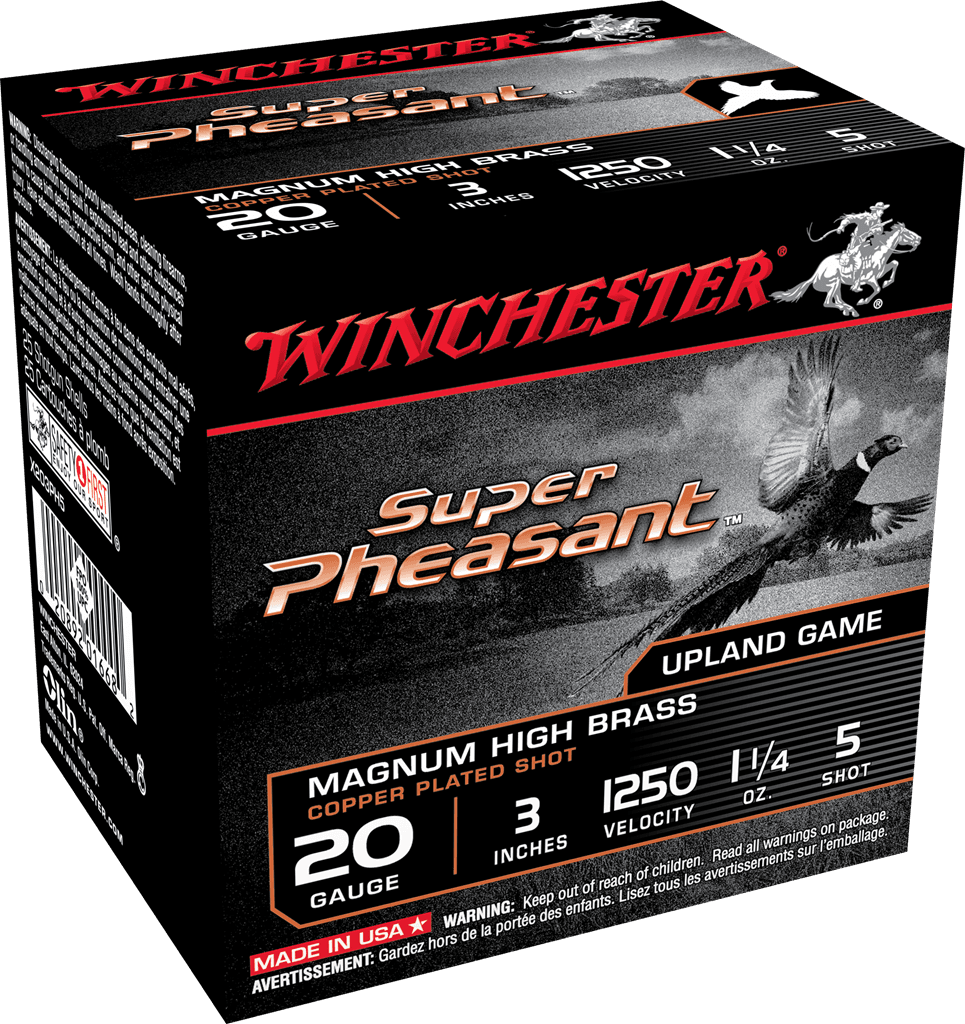 Winchester Super Pheasant 20 Gauge Copper Plated Lead 1 1/4 oz 25 Rounds