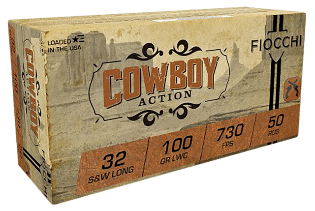 Fiocchi, Cowboy Action, 32 S&W Long, Lead Wadcutter, 100 Grain, 50 Rounds