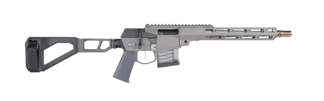Q LLC Mini Fix 5.56 NATO 12" 6 lbs Gray Tapered Threaded Barrel Adjustable Folding Stock