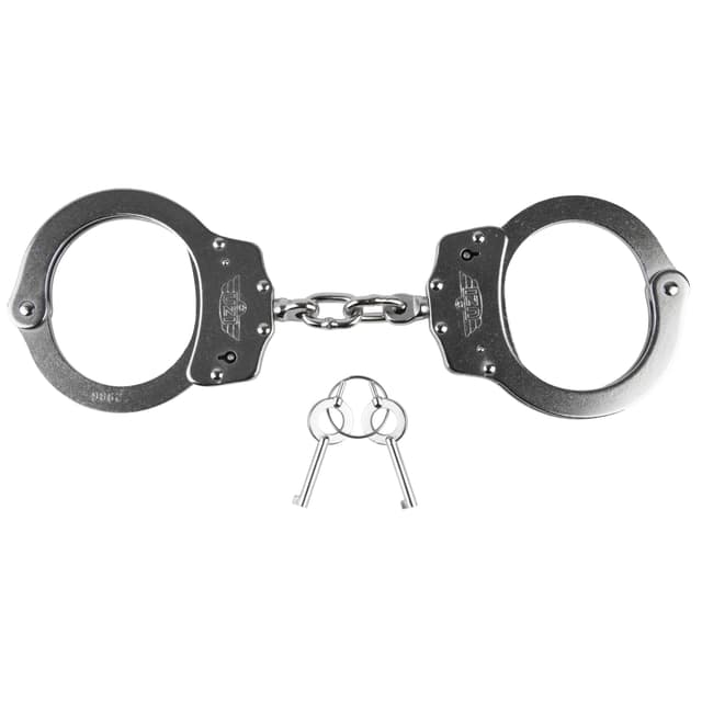 Uzi Accessories UZIHCCS Handcuffs Chain Silver Stainless Steel Includes 2 Keys