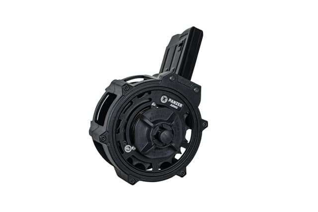 PW Arms Panzer Aluminum 20rd 12ga Drum Magazine Compatible with Shotguns