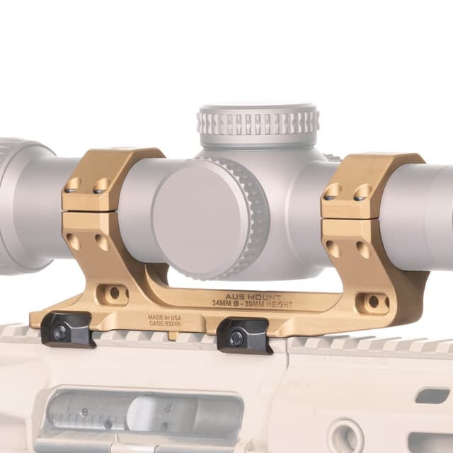 Reptilia AUS 34mm Optic Mount for Mil-Spec 1913 Picatinny Rails 7075-T6 Type III
