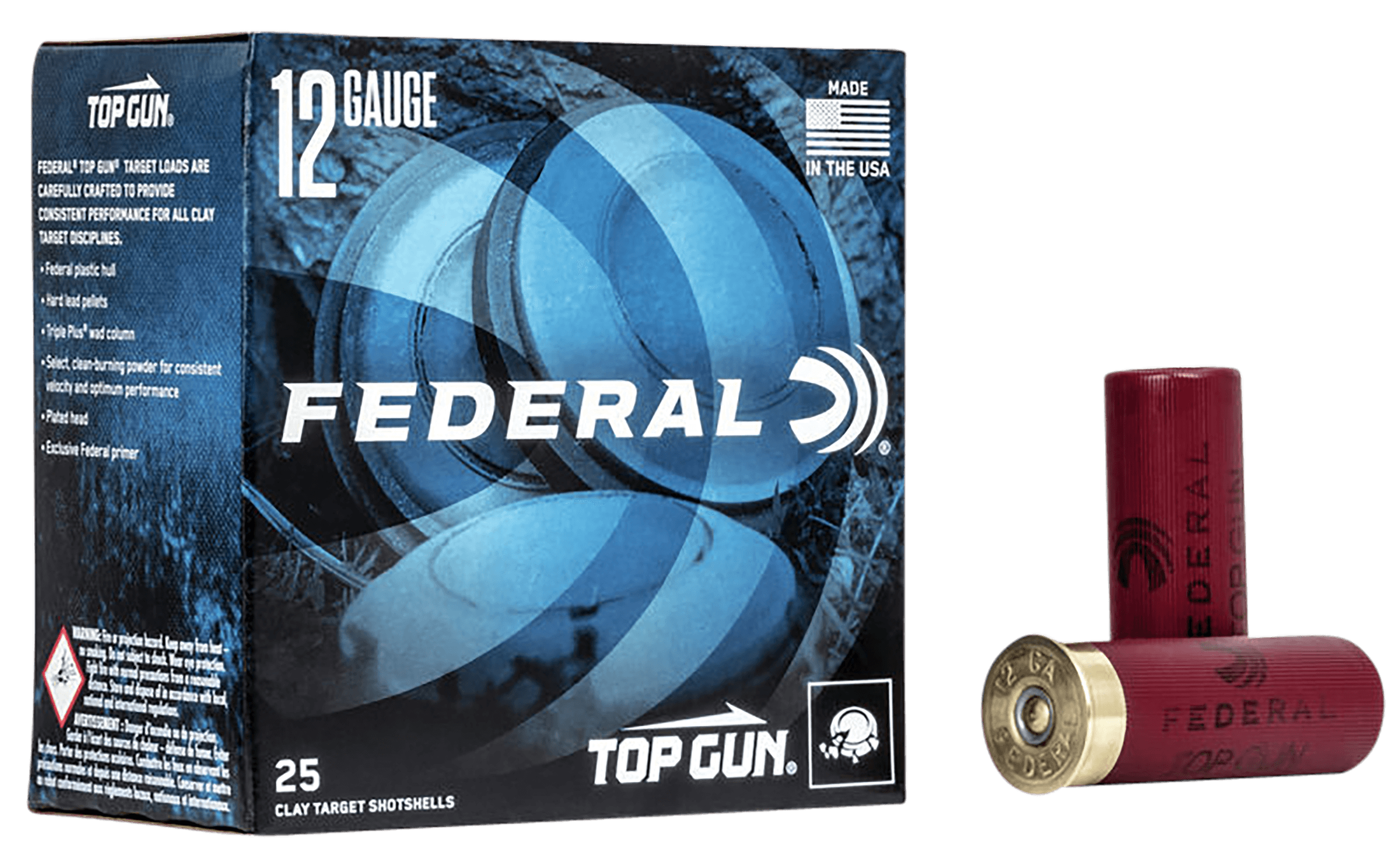 Federal, Top Gun Target, 12 Gauge, Lead Shot, 1 1/8 oz, 25 Rounds
