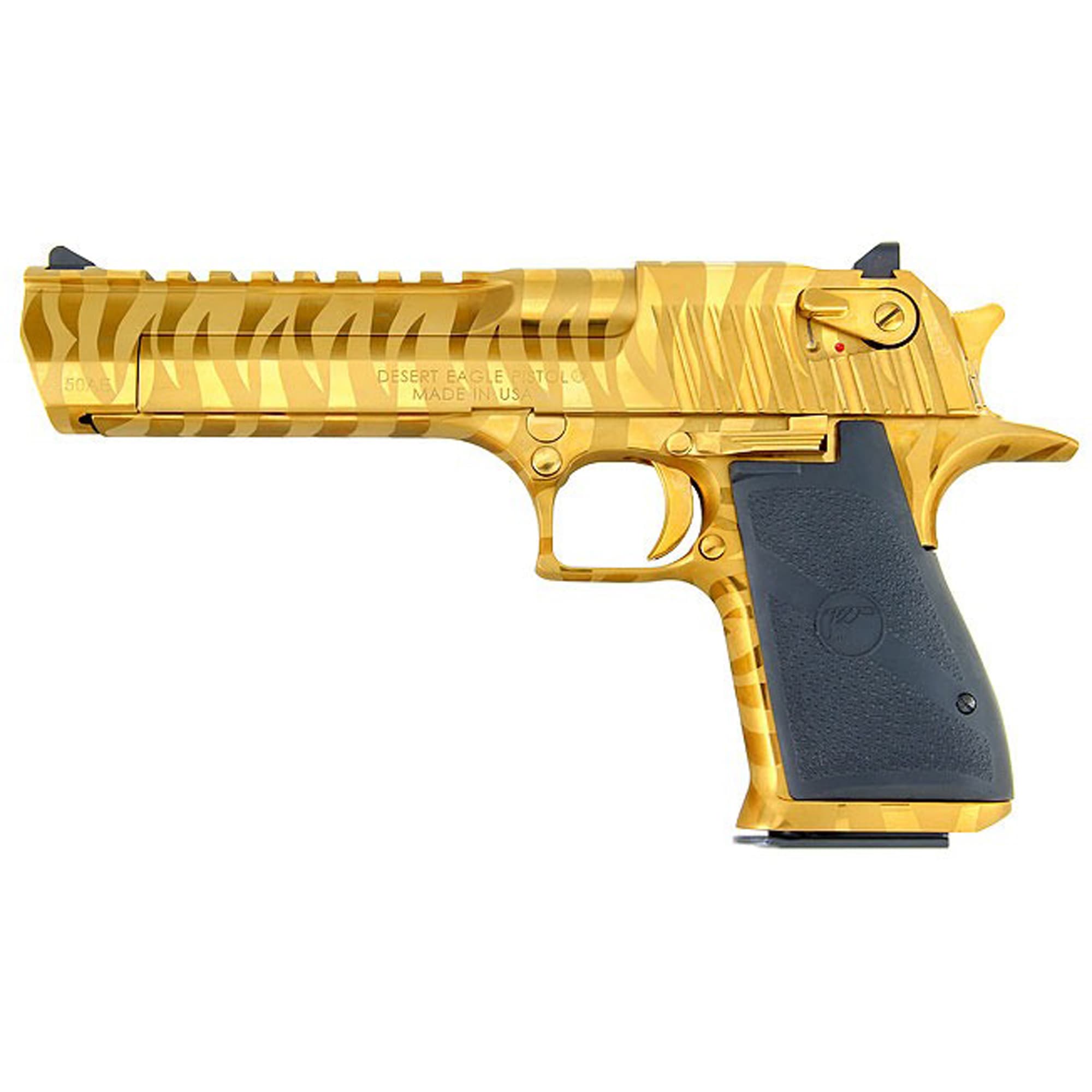 Magnum Research Desert Eagle Mark XIX Pistol 50 AE 6 in. Titanium Gold with Tiger Stripe 7 rd.