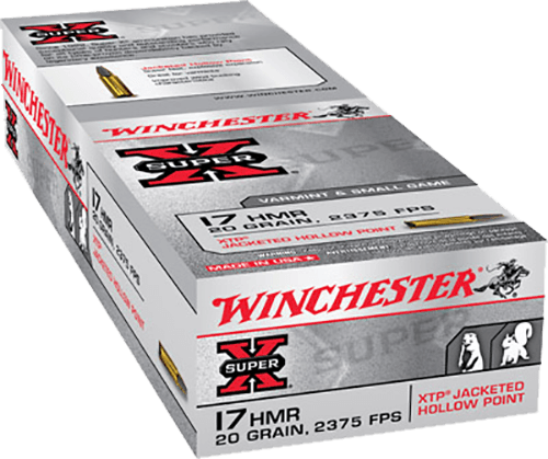 Winchester, Super-X, 17 Hornady Magnum Rimfire, Hornady Xtp Hollow Point, 20 Grain, 50 Rounds