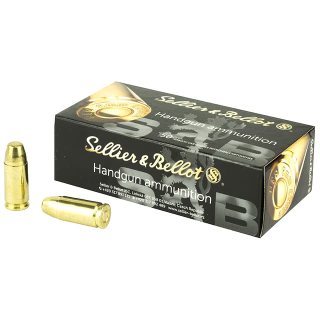 Sellier & Bellot, Target, 9mm Luger, Full Metal Jacket, 150 Grain, 50 Rounds