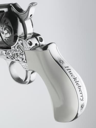 Cimarron Firearms, Huckleberry Revolver, 45 Long Colt, 3.5 inch, 6 round, Nickel Ivory