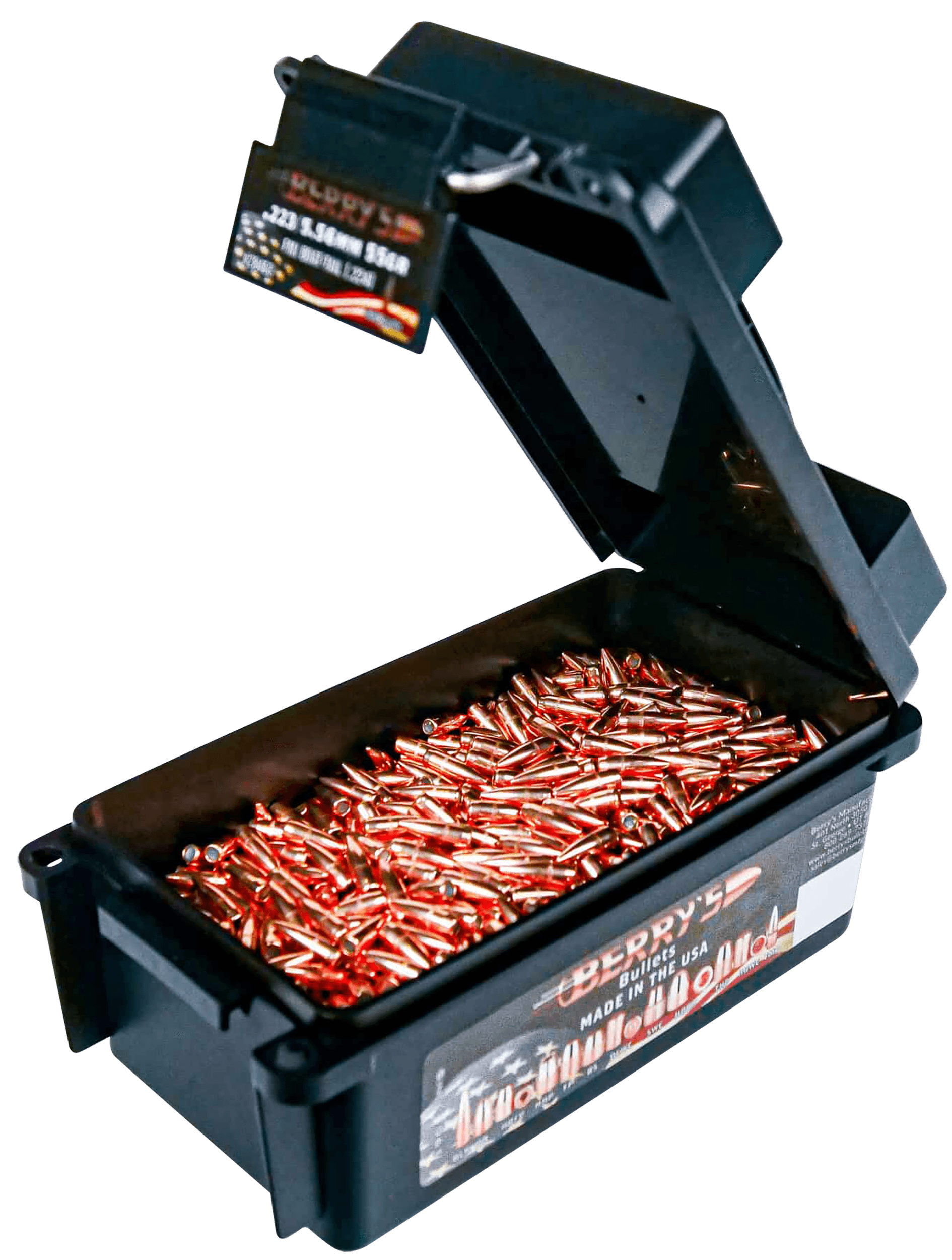 Berry's 37754 Superior 223/5.56 Cal 62gr Full Metal Jacket Boat Tail