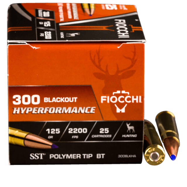 Fiocchi Hyperformance Hunt 300 Aac Blackout Super Shock Tip 125 Grain 25 Rounds