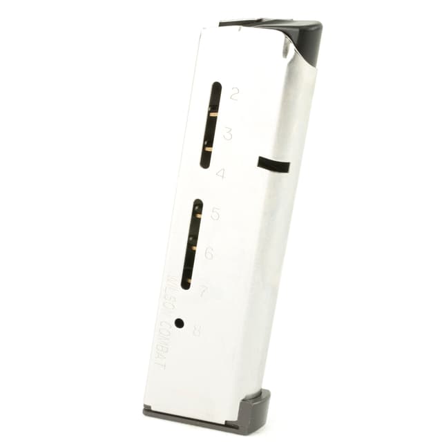 Wilson Combat 500CHD ETM 8rd Magazine 45 ACP+P Stainless Steel for 1911