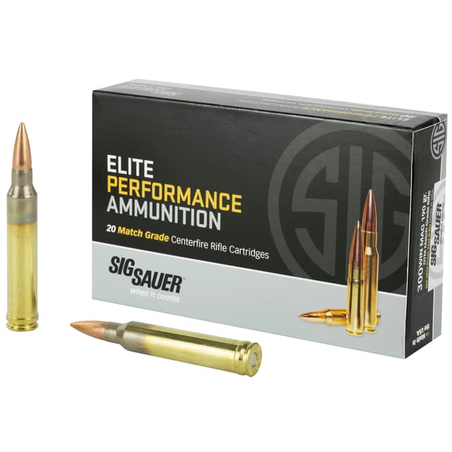 Sig Sauer,Marksman Elite,300 Winchester Magnum,OpenTip Match,190 Grain,20 Rounds