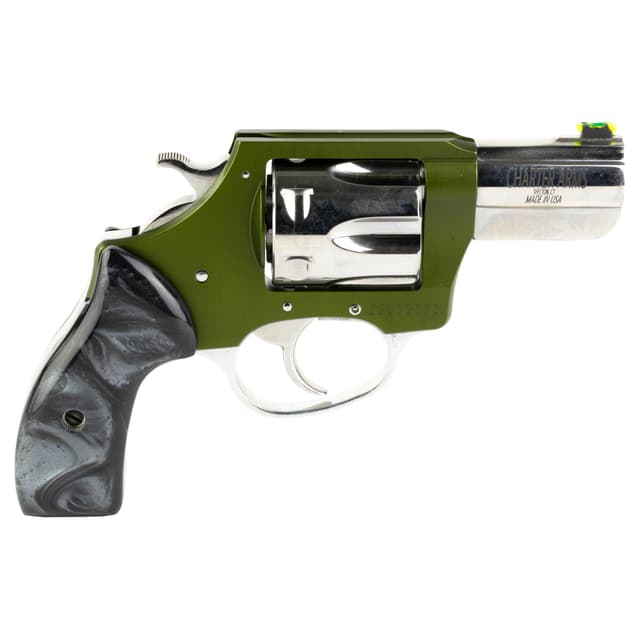 Charter Arms 53624 Undercover II Large 38 Special, 6 Shot 2.20" High Polished Stainless Steel Barrel & Cylinder, OD Green Anodized Aluminum Frame, Black Pearlite Grip, Exposed Hammer