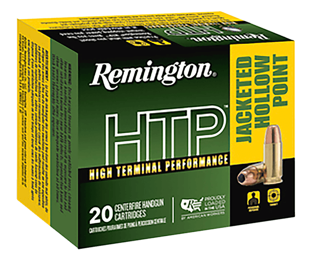 Remington Htp Handgun Ammo, .45 Colt, Jacketed Hollow Point, 230 Grain, 20 Rounds
